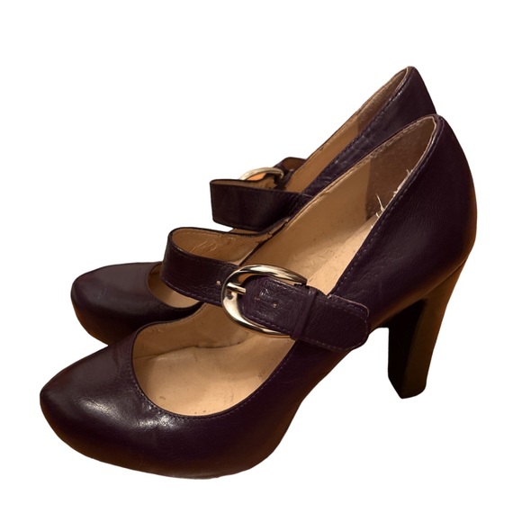 Franco Sarto leather Mary Jane’s heels - size 7 - Picture 4 of 9